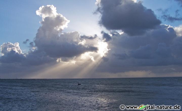 Wolken über dem Meer